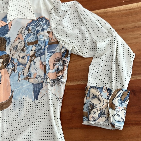 Rags for Men by Jon Dante Las Vegas Vintage Button Down Shirt sz large - Picture 4 of 11